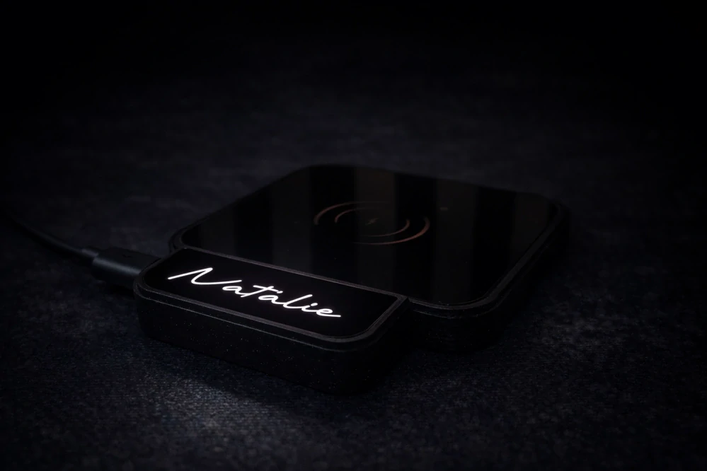 Qi 15w nabíječka granit black